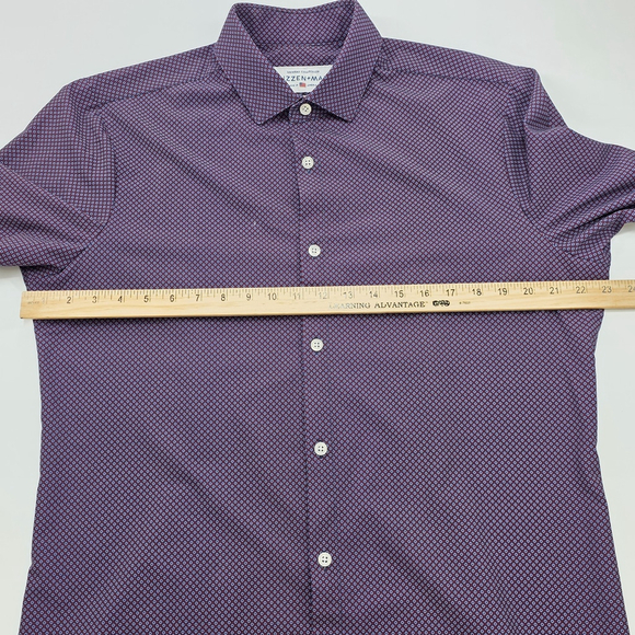 Office Techwear Mizzen+Main Button Down Men’s Large Trim Fit Stretch USA Made - Picture 13 of 16